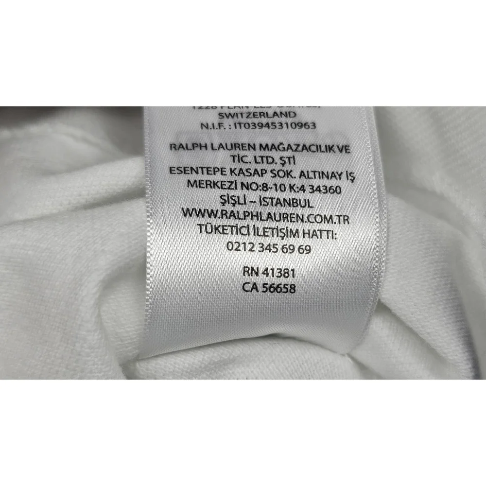 Polo Ralph Lauren Shirt Mens XXL White Triple Pony Polo Embroidered Preppy
